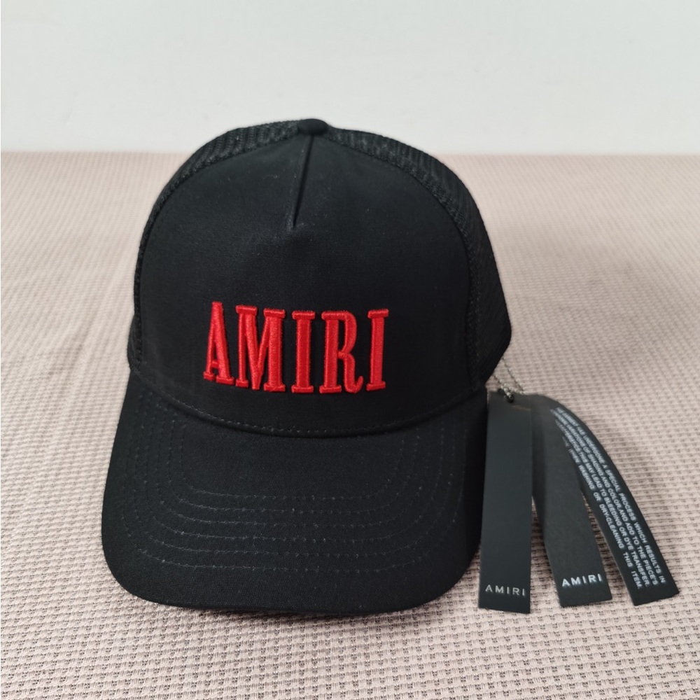 NWT$AMIRI Red Letter Black Hat